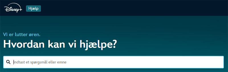 Disney hjælp