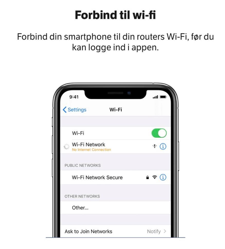 Forbind til wifi