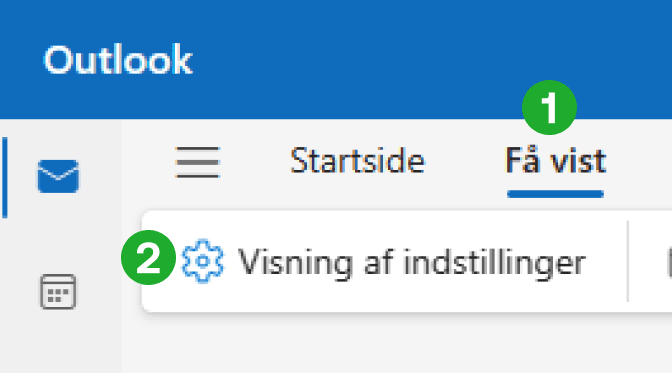 Nyt Outlook step 1 - Dansk