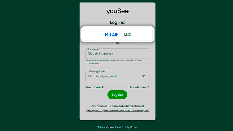 DK - login til Mit YouSee - image