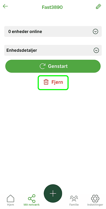 App fjern