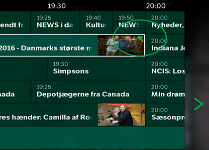 Sådan markerer du et tv-program som din favorit