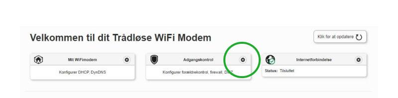 Hvordan laver jeg en port forward på WiFi Router D6?