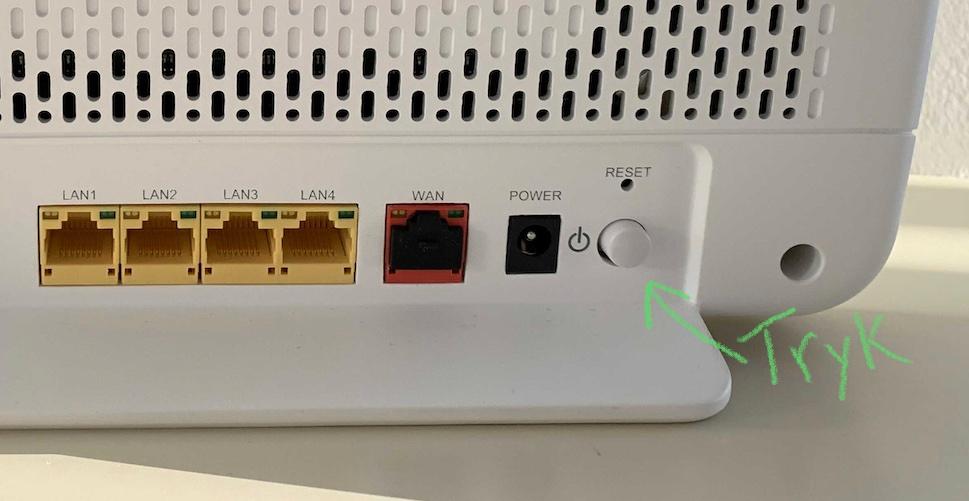 Har du mistet internetforbindelsen til dit WiFi Router D6/Sagemcom-5380?