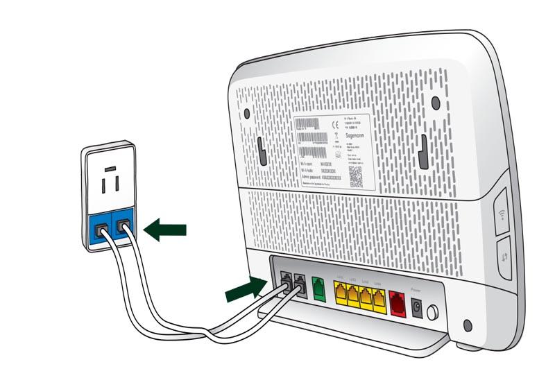 Opsæt din wifi Router D6 via telefonstik